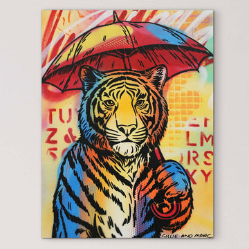 Raining Tigers (Original Painting)