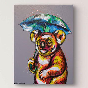 Rainy Day Koala (Original Painting)