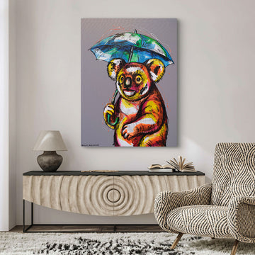 Rainy Day Koala (Original Painting)