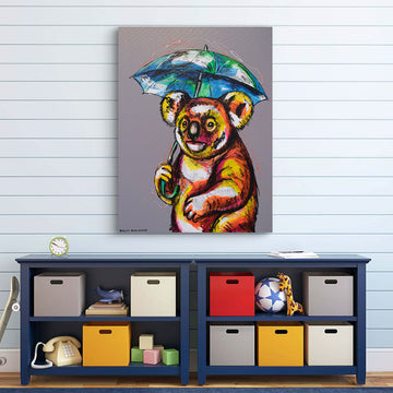 Rainy Day Koala (Original Painting)