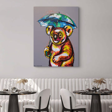 Rainy Day Koala (Original Painting)