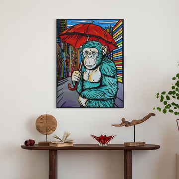 Rainy Days Makes Me Happy (Original Painting)