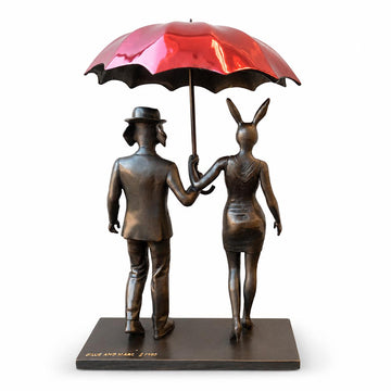 Rainy Days in London (Bronze Sculpture, Small)