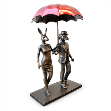 Rainy Days in London (Bronze Sculpture, Small)