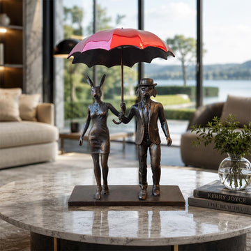 Rainy Days in London (Bronze Sculpture, Small)