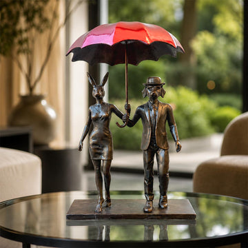 Rainy Days in London (Bronze Sculpture, Small)