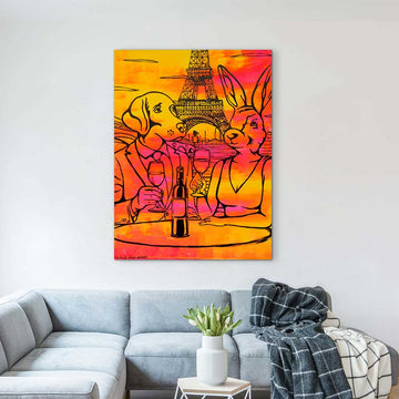 Red Wine Was on Their Lips (Original Painting)