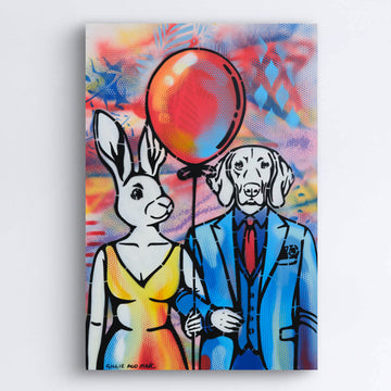 Red Balloon Goes Up (Original Painting)