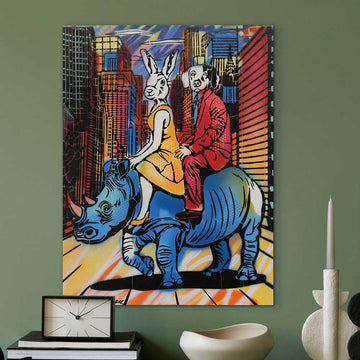 Rhino Lovers (Original Painting)