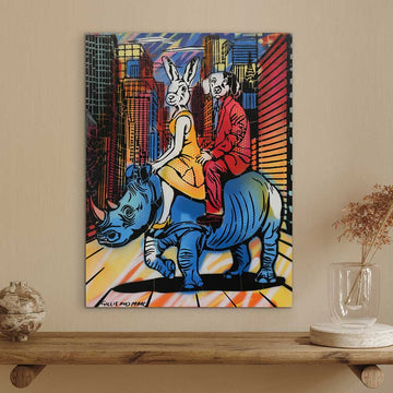 Rhino Lovers (Original Painting)