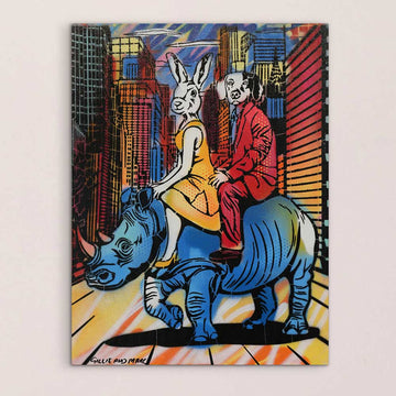 Rhino Lovers (Original Painting)