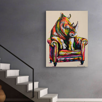Rhino Me Time (Original Painting)