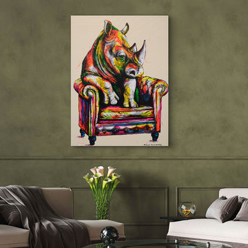 Rhino Me Time (Original Painting)