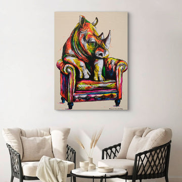Rhino Me Time (Original Painting)