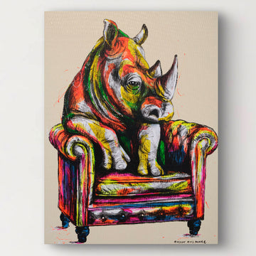 Rhino Me Time (Original Painting)