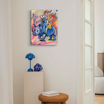 Rhino Riders (Original Painting)