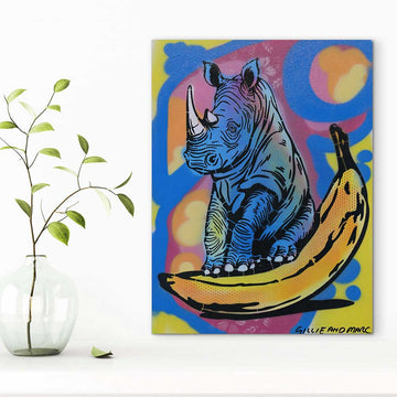 Rhino Was Hungry (Original Painting)