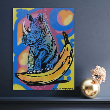 Rhino Was Hungry (Original Painting)