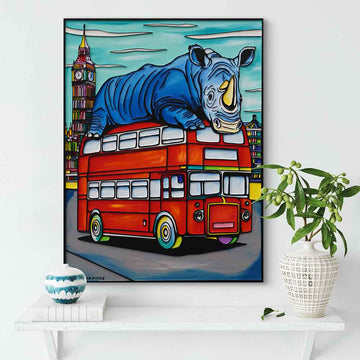 Rhino with a Purpose (Original Painting)