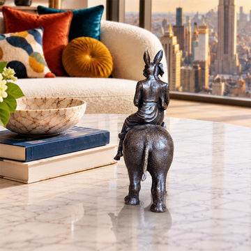 Rhino Riders and the Wild Promise (Bronze Sculpture, Miniature)