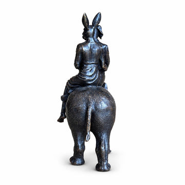 Rhino Riders and the Wild Promise (Bronze Sculpture, Miniature)