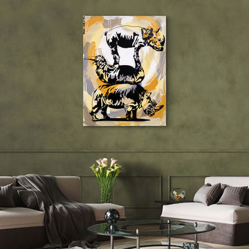 Rhinos Forever and Ever (Original Painting)