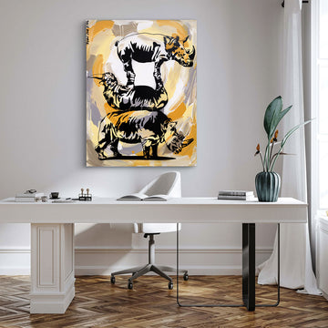 Rhinos Forever and Ever (Original Painting)