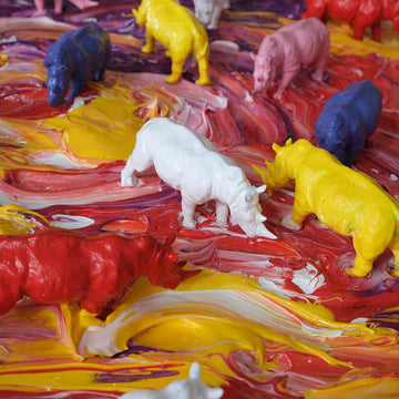 Rhinos Rule the World (Original Painting)