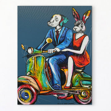 Ride Like The Wind (Original Painting)