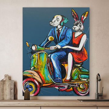 Ride Like The Wind (Original Painting)