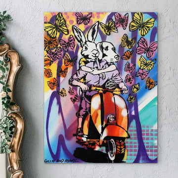 Riding Through Life Side by Side (Original Painting)