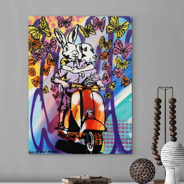 Riding Through Life Side by Side (Original Painting)