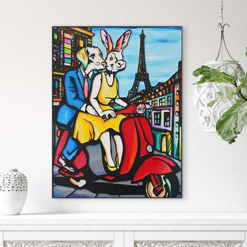 Romance Was In The Air (Original Painting)