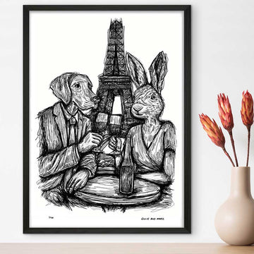 Romance in Paris (Giclee Canvas Print)