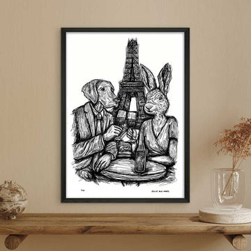 Romance in Paris (Giclee Canvas Print)
