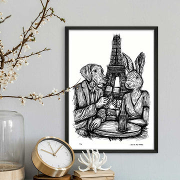 Romance in Paris (Giclee Canvas Print)