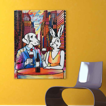 Romance in the Big City (Original Painting)