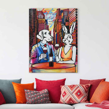 Romance in the Big City (Original Painting)
