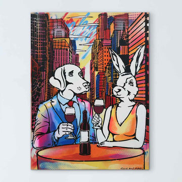 Romance in the Big City (Original Painting)