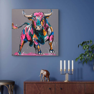 Run With the Bulls (Original Painting)