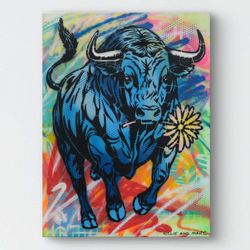 Running Bull (Original Painting)