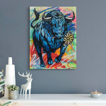 Running Bull (Original Painting)