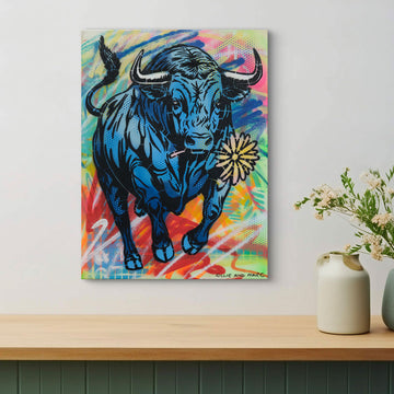 Running Bull (Original Painting)