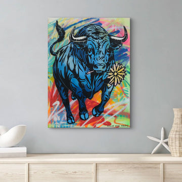 Running Bull (Original Painting)