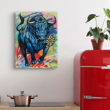 Running Bull (Original Painting)
