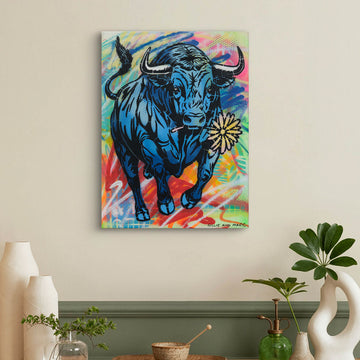 Running Bull (Original Painting)