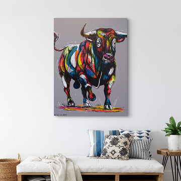 Rush of The Bull (Original Painting)