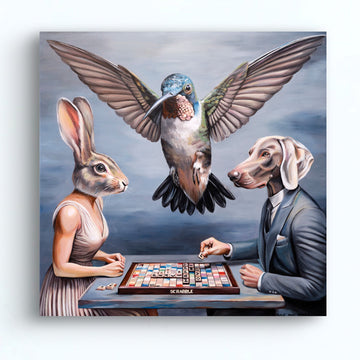 Scrabble Lovers (Original Painting)