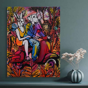 Saturday Night in the Jungle (Original Painting)