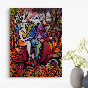 Saturday Night in the Jungle (Original Painting)